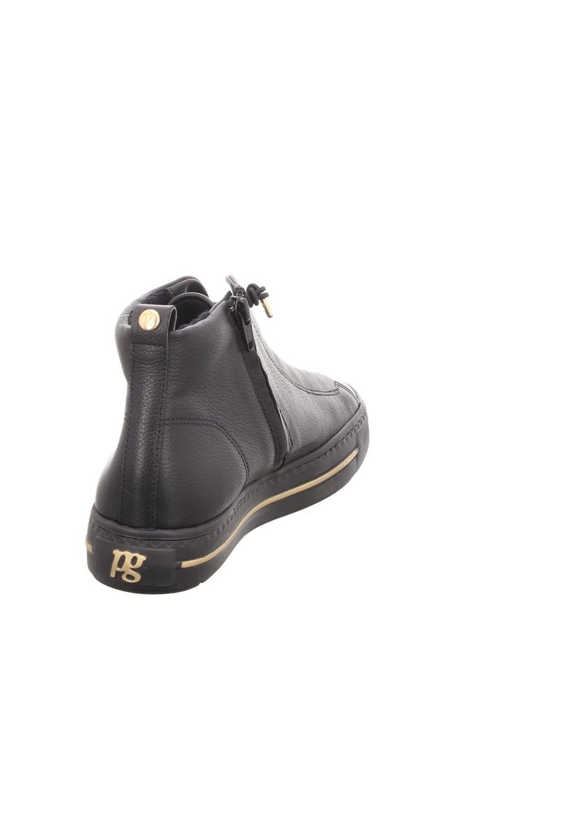 Leder High-Top Sneaker mit Reißverschluss