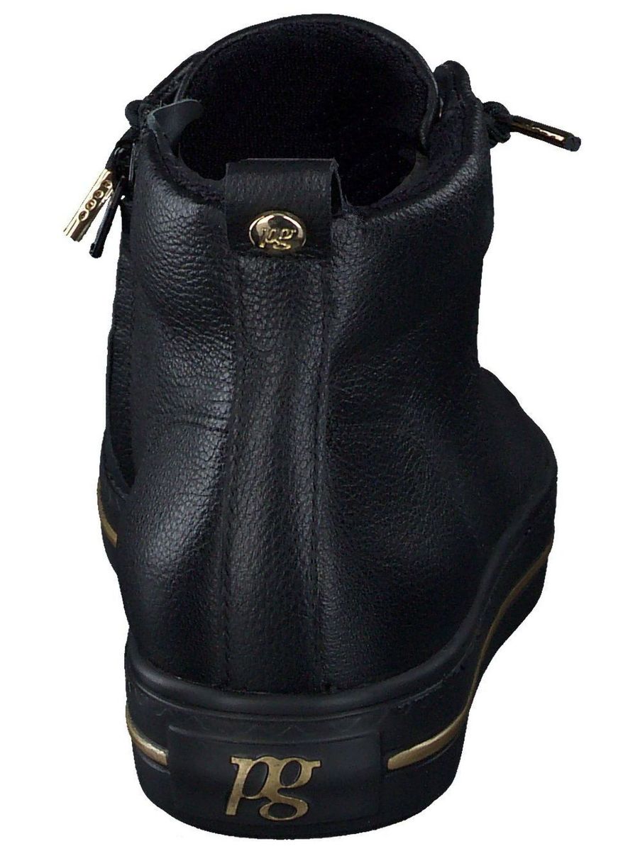Leder High-Top Sneaker mit Reißverschluss