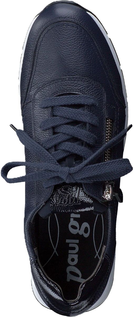 Low-Top Sneaker aus genarbtem Leder