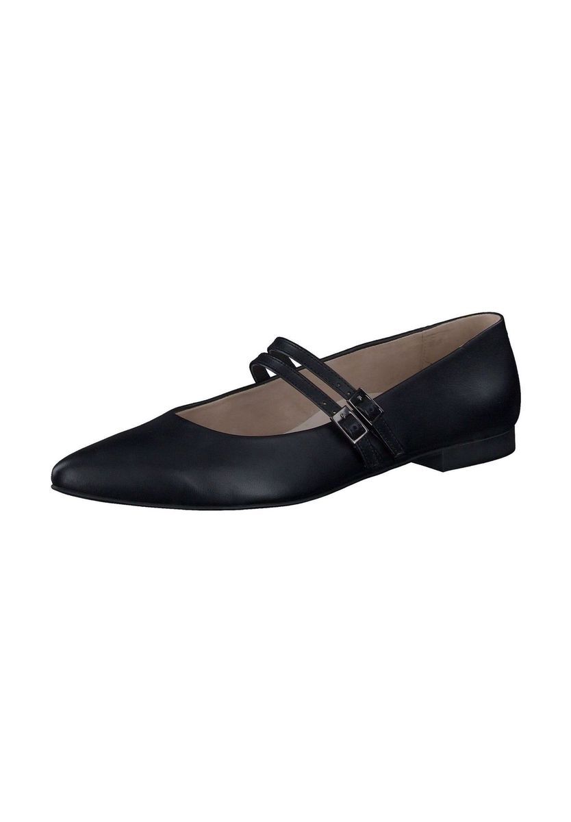 Elegante Schwarze Mary Jane Ballerinas aus Leder