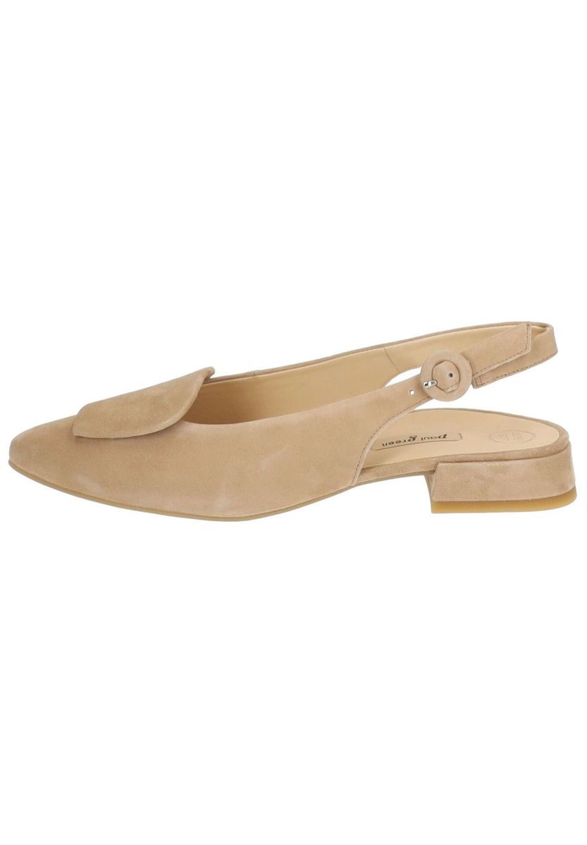 Wildleder Slingback Blockabsatz Sandale