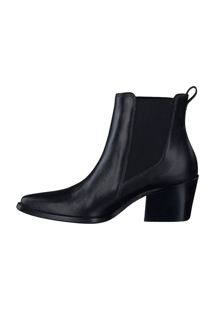 paul green Chelsea Boots, Blockabsatz, Leder, für Damen, schwarz, 42