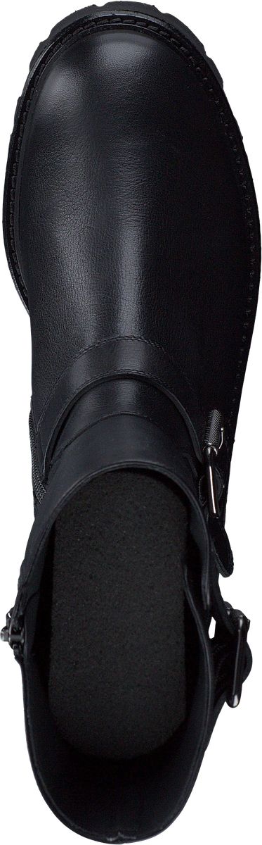 Biker-Boots aus Leder mit Schnallen