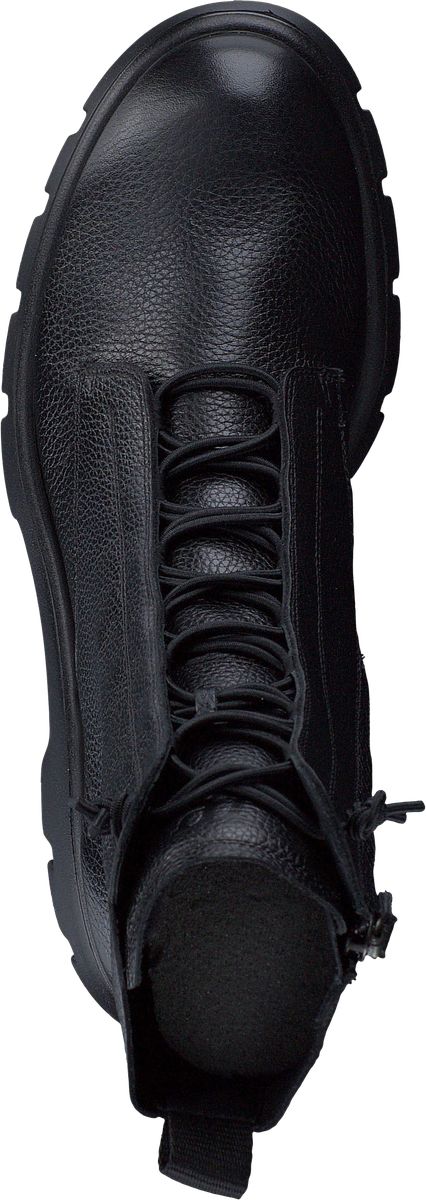 Schnürstiefelette aus Leder