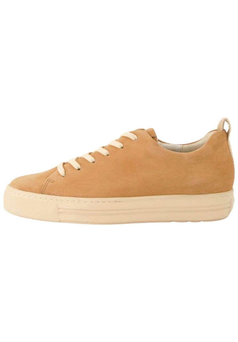 Beige Wildleder Low-Top Sneaker