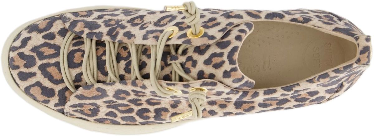 Plateau Sneaker mit Leopardenmuster