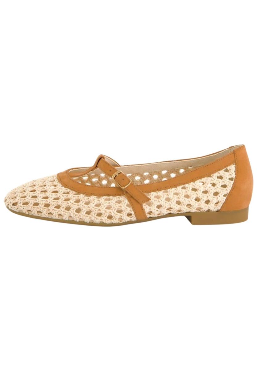 Gewebte Mary Jane Ballerinas