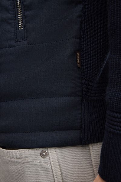 windsor. Strickjacke Nedo aus Wollmischung in Marineblau gesteppt