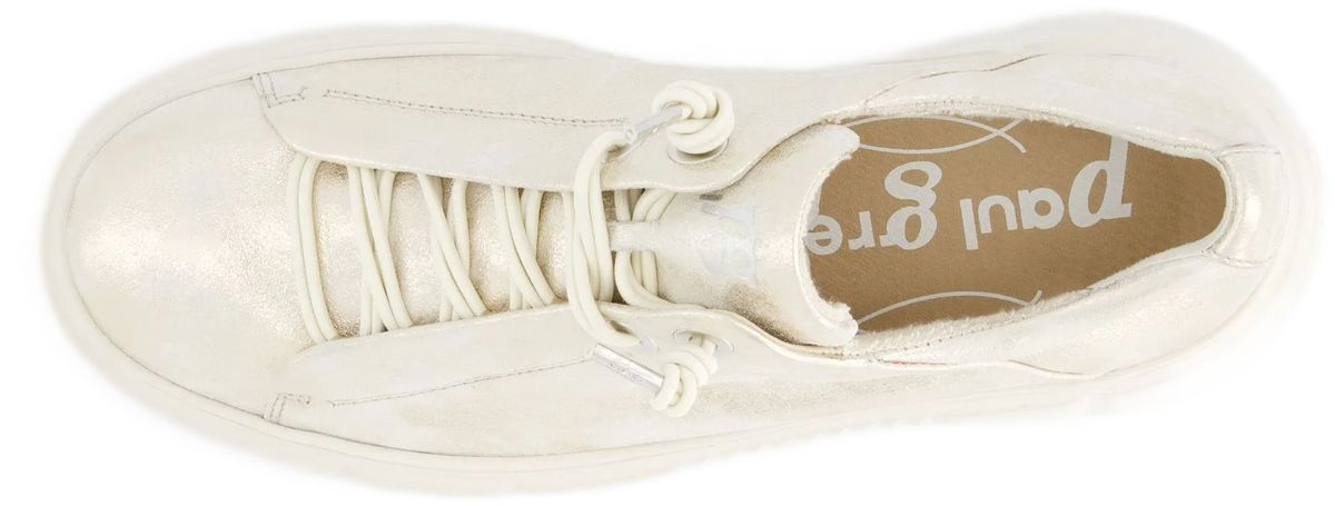 Damen Plateau Leder Fashion Sneaker