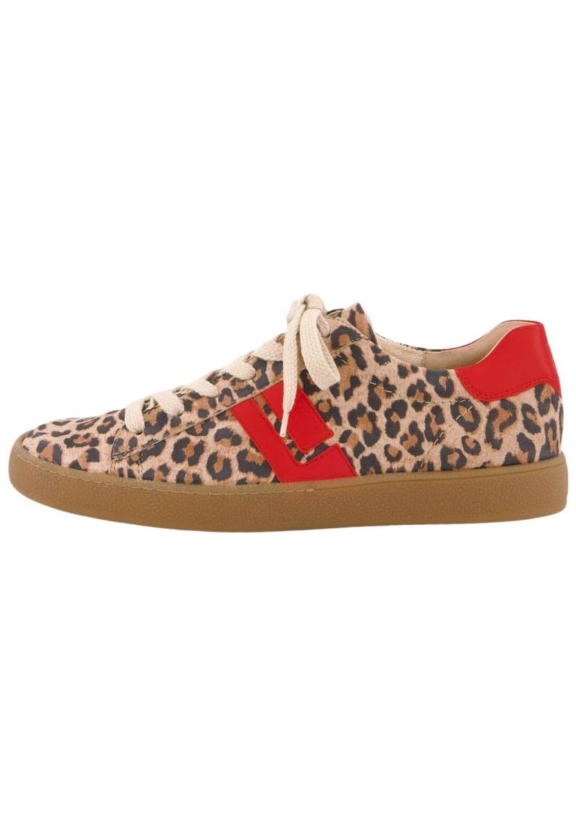 Leopard-Print Leder Mode Sneaker