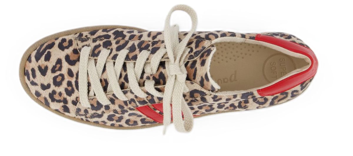 Low-Top-Sneaker mit Tierprint