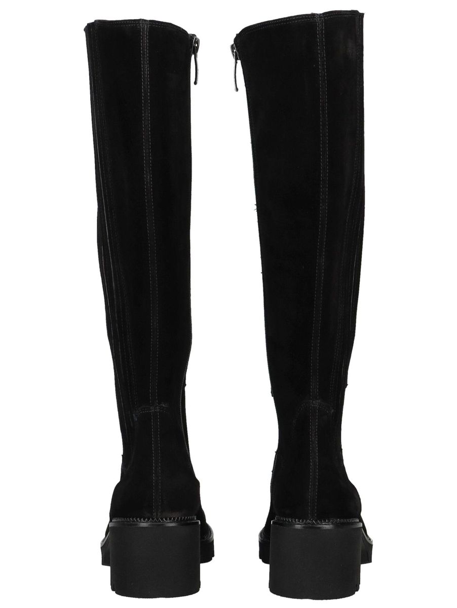 Elegante Wildleder Kniehohe Stiefel