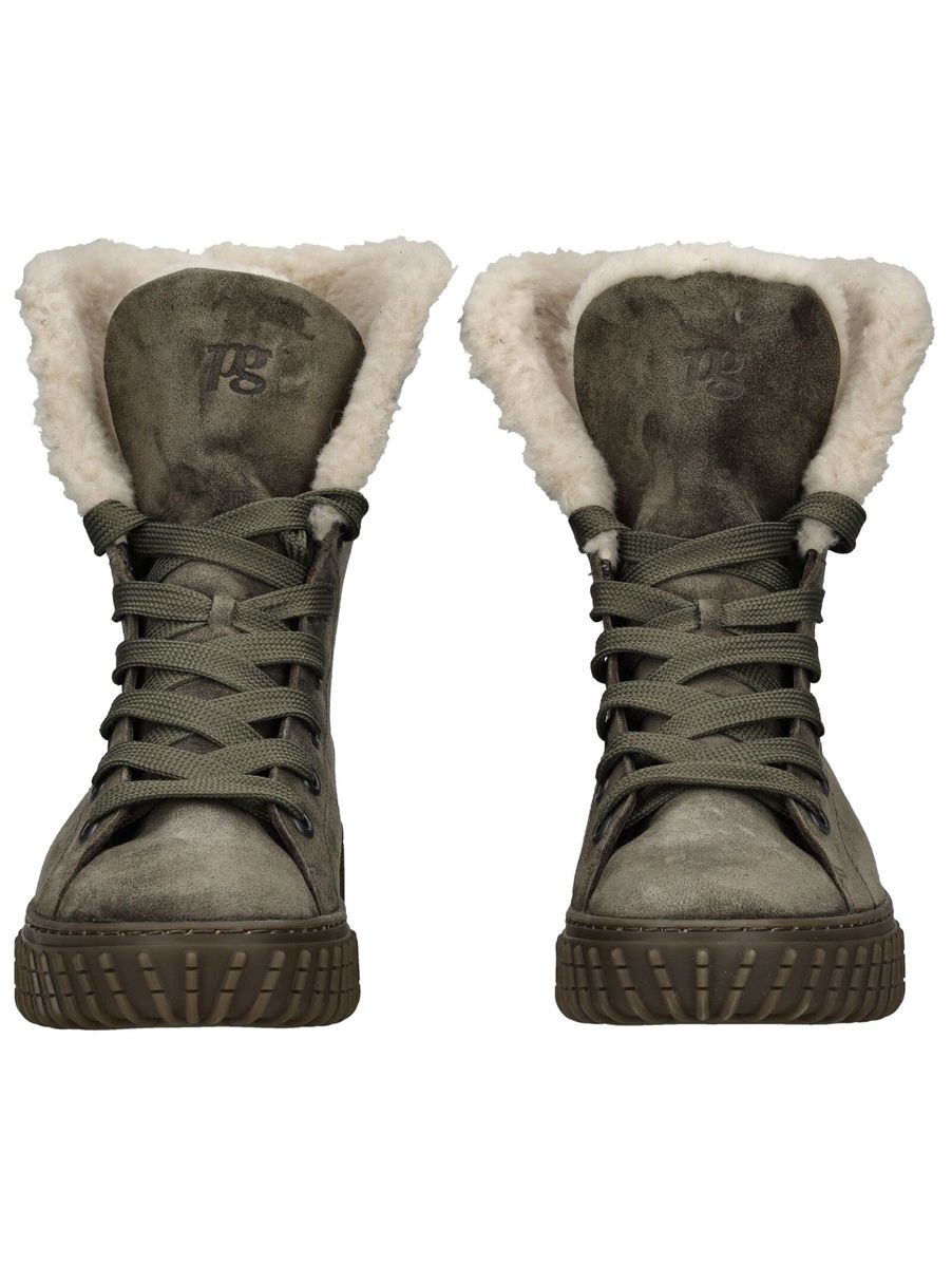 paul green Veloursleder Stiefelette, grün, 36