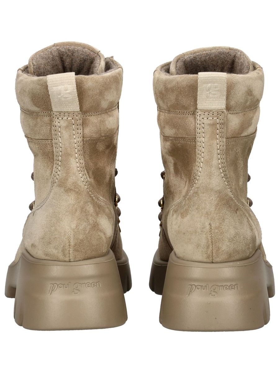 Schnürstiefelette aus Wildleder