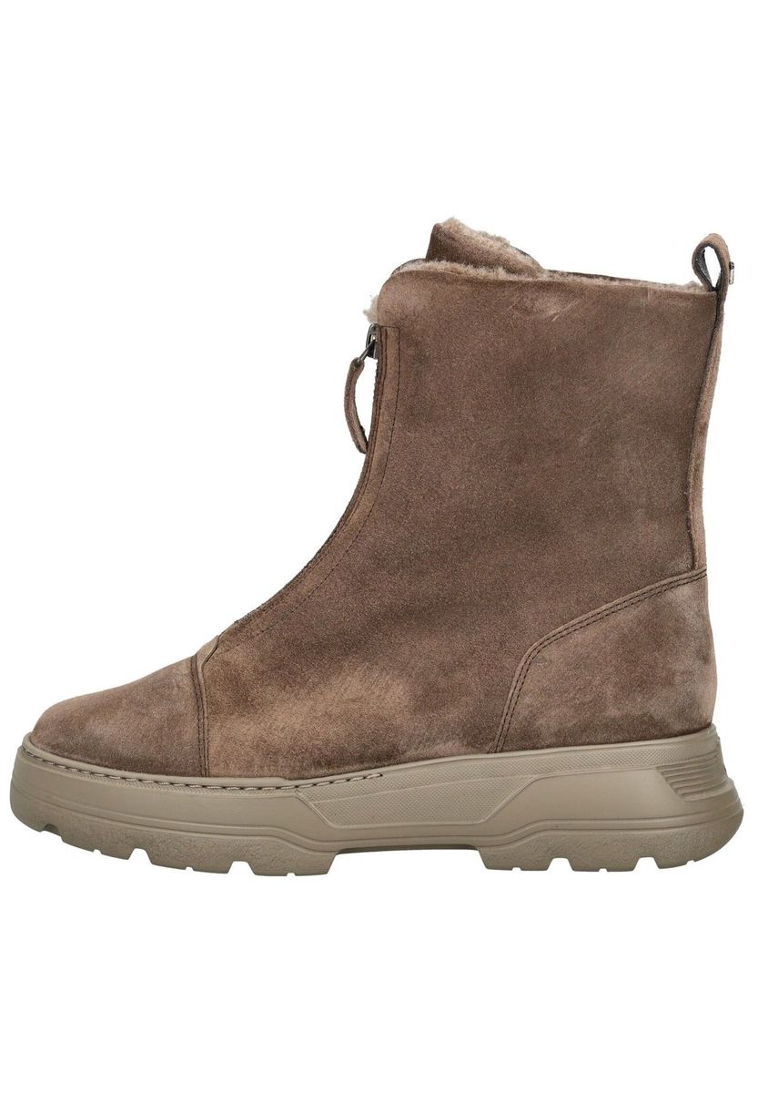 Wildleder-Stiefelette mit Frontreißverschluss