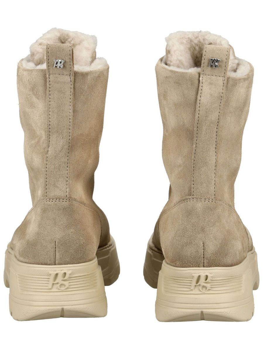 Wildleder-Stiefelette mit Frontreißverschluss