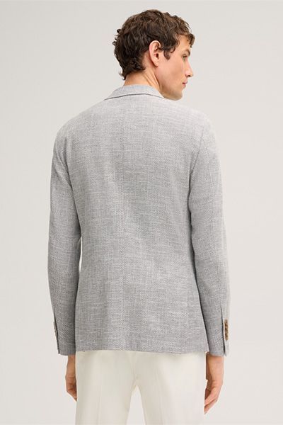 Windsor Giro Grau Meliert Leinenmischung Blazer Zwei-Knopf
