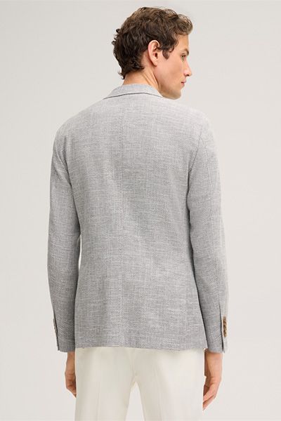 Strukturierter Baumwoll-Leinen-Blazer