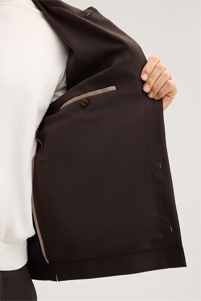 Marc O'Polo Woll-Overshirt Lavoro Braune Button-Up Jacke Unisex