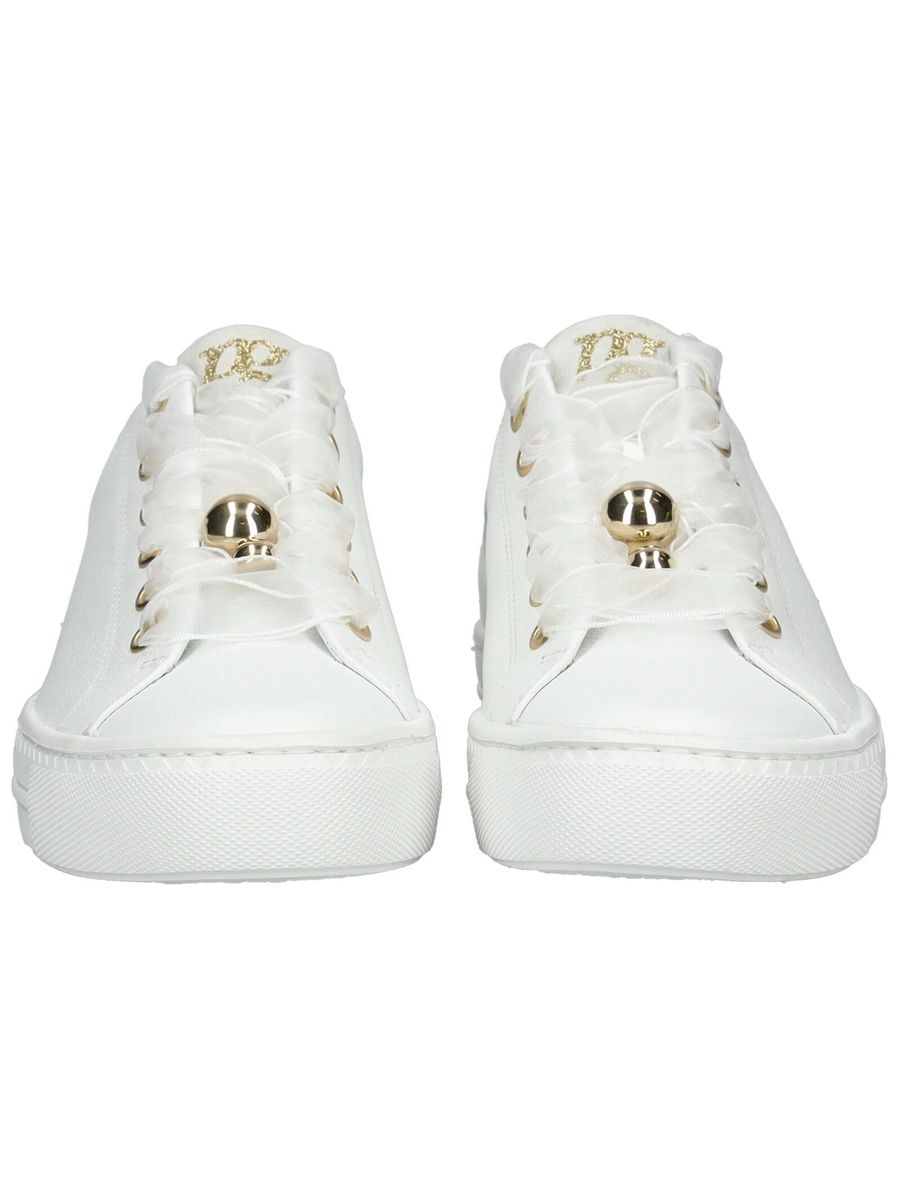 Eleganter weißer Leder-Fashion-Sneaker