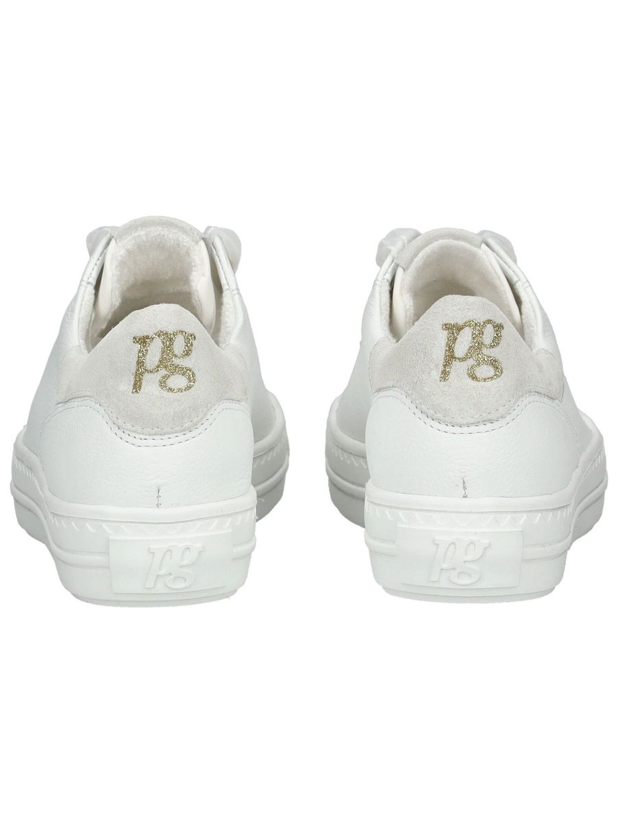 Eleganter weißer Leder-Fashion-Sneaker