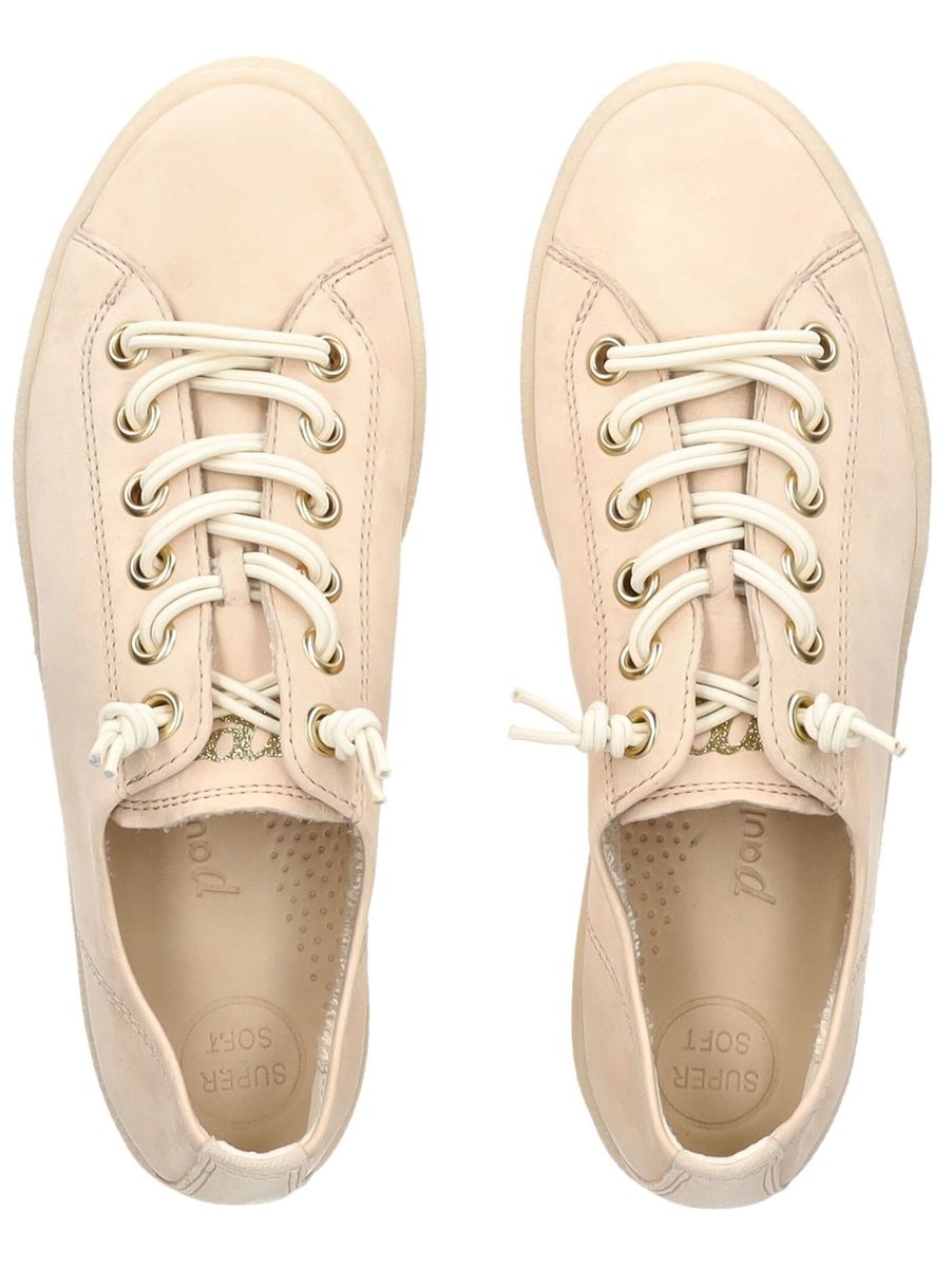 Elegante beige Ledersneakers für Freizeit