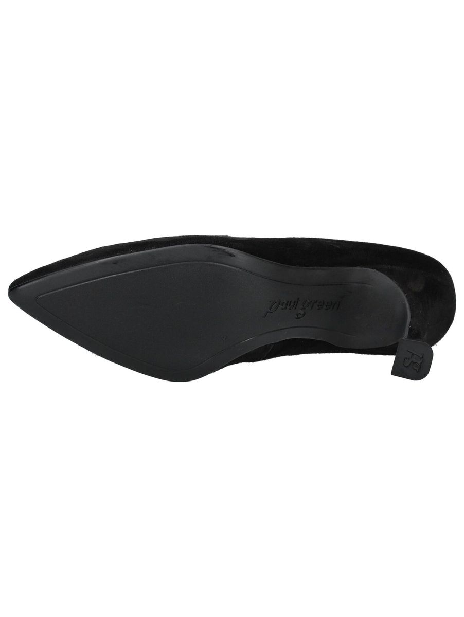 Klassische schwarze Wildleder Pumps mit spitzer Zehenpartie