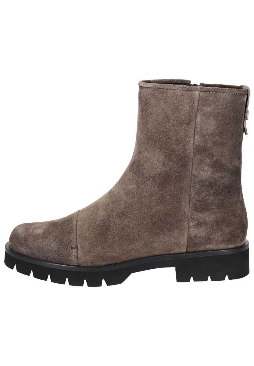 Stiefeletten aus Wildleder mit Reißverschlussdetail