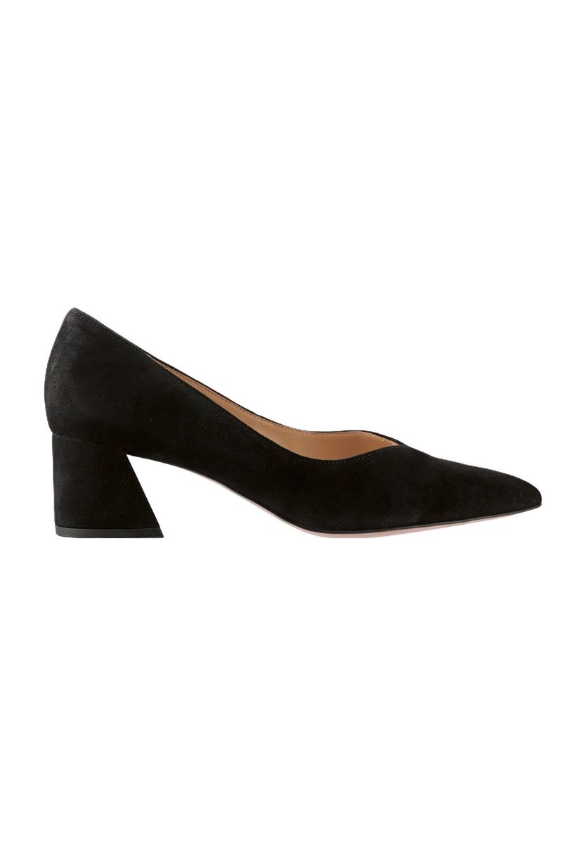 Elegante Wildleder-Pumps mit Blockabsatz