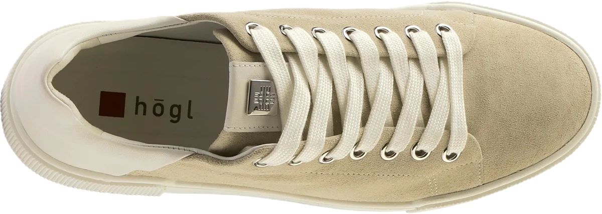 Plateau-Sneakers aus Wildleder mit Lederdetails