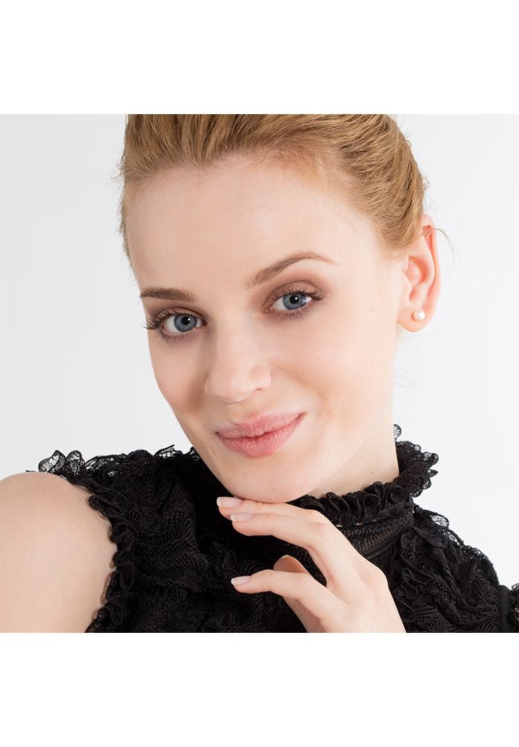 Klassische Perlenohrstecker