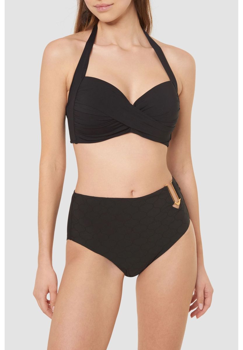 Neckholder-Bikini-Oberteil mit Twist