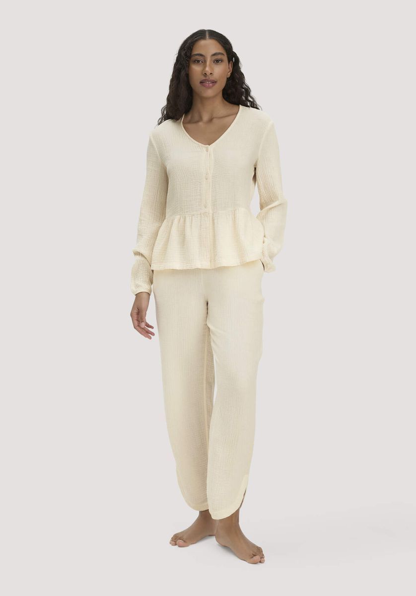 Loungehose aus Bio-Baumwollgaze