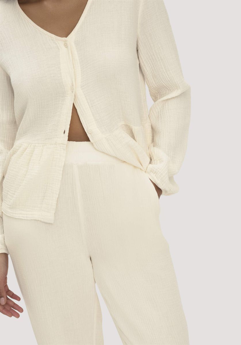 Loungehose aus Bio-Baumwollgaze