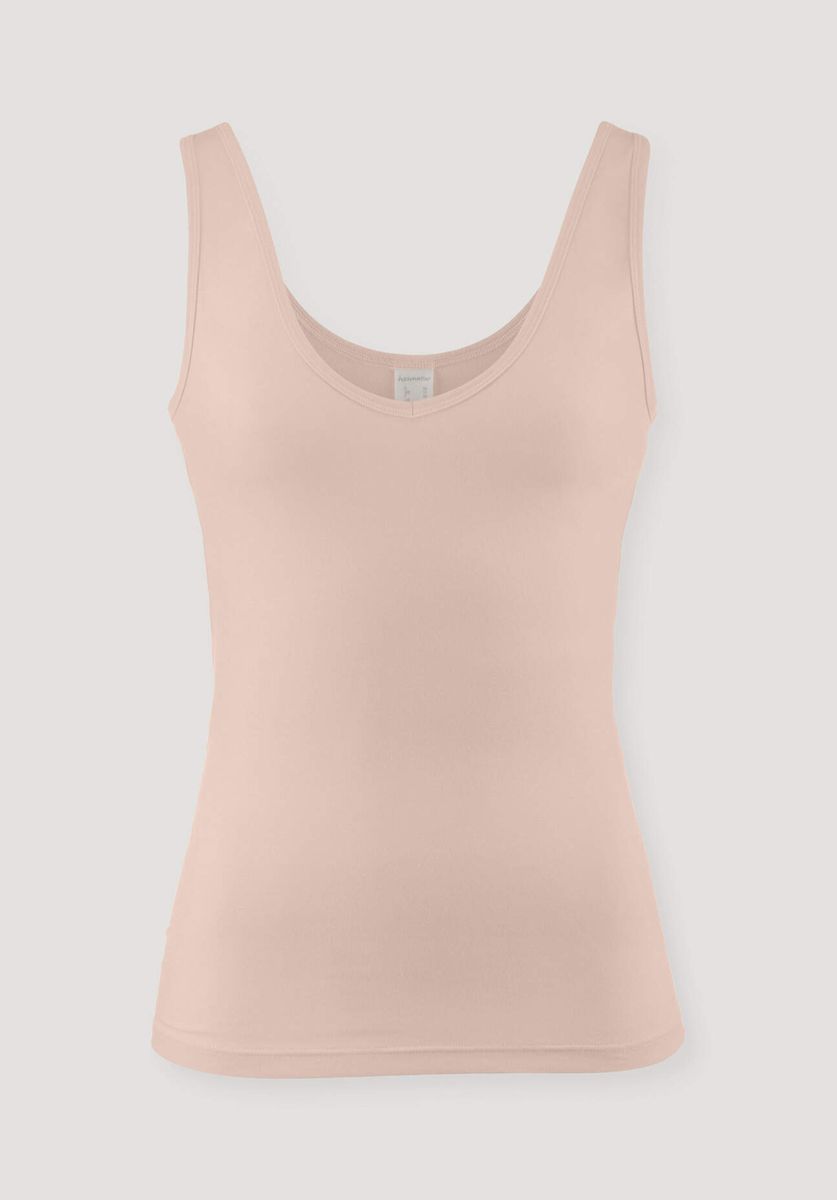 hessnatur Damen V-Neck Tanktop PURE BALANCE aus Bio-Baumwolle und TENCEL™ Modal - rosa - Größe 34