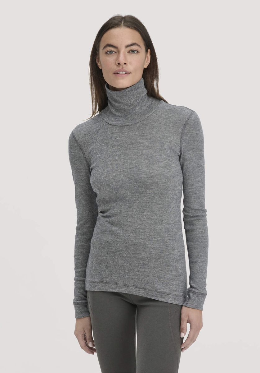 Feines Merinowoll-Mischung Rollkragentop