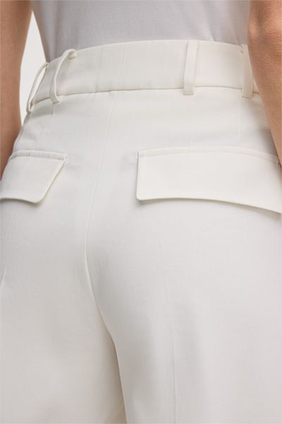Marc Cain Double Baumwollstretch Marlene Hose in Ecru