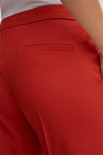 Windsor Schurwoll-Stretch-Twill Anzughose in Rot-Kupfer