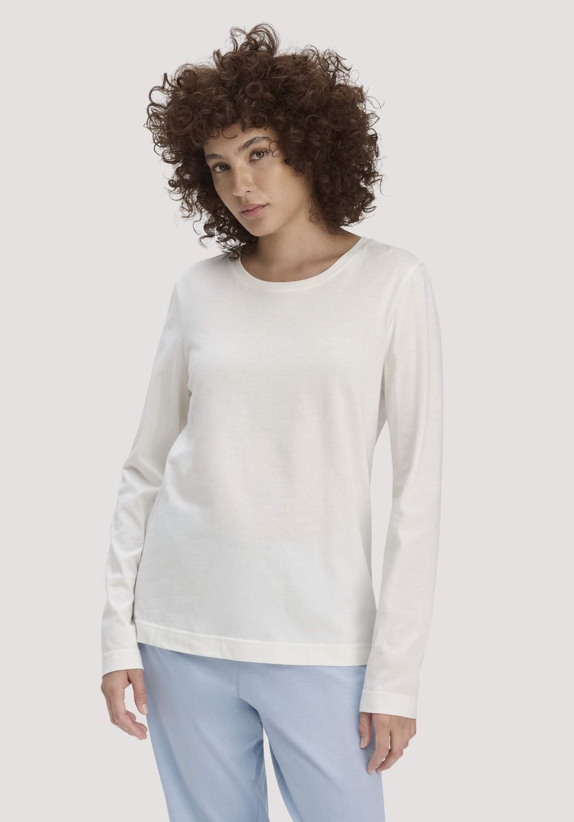 Langarm Schlafshirt aus Bio-Baumwolle