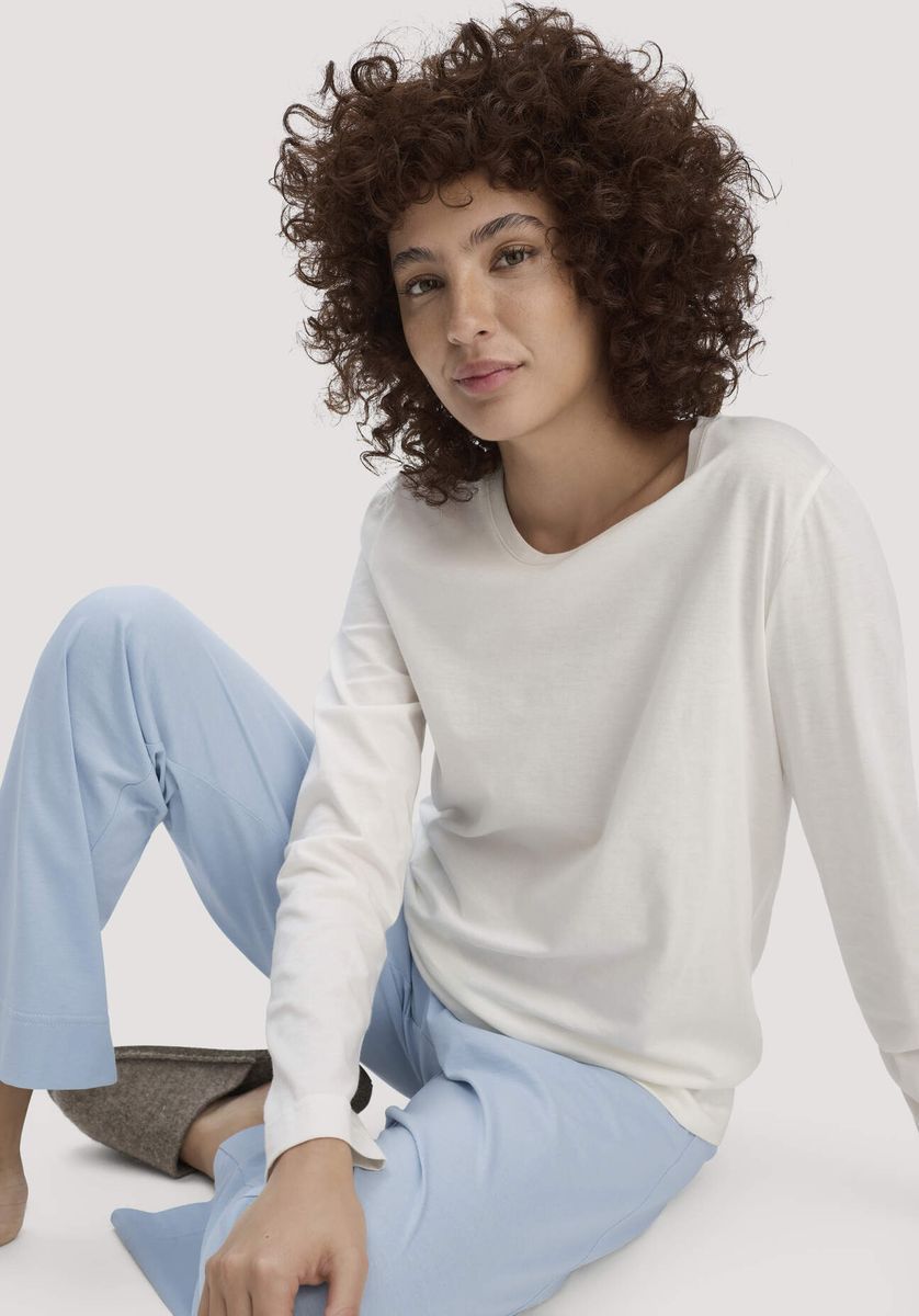 Langarm Schlafshirt aus Bio-Baumwolle