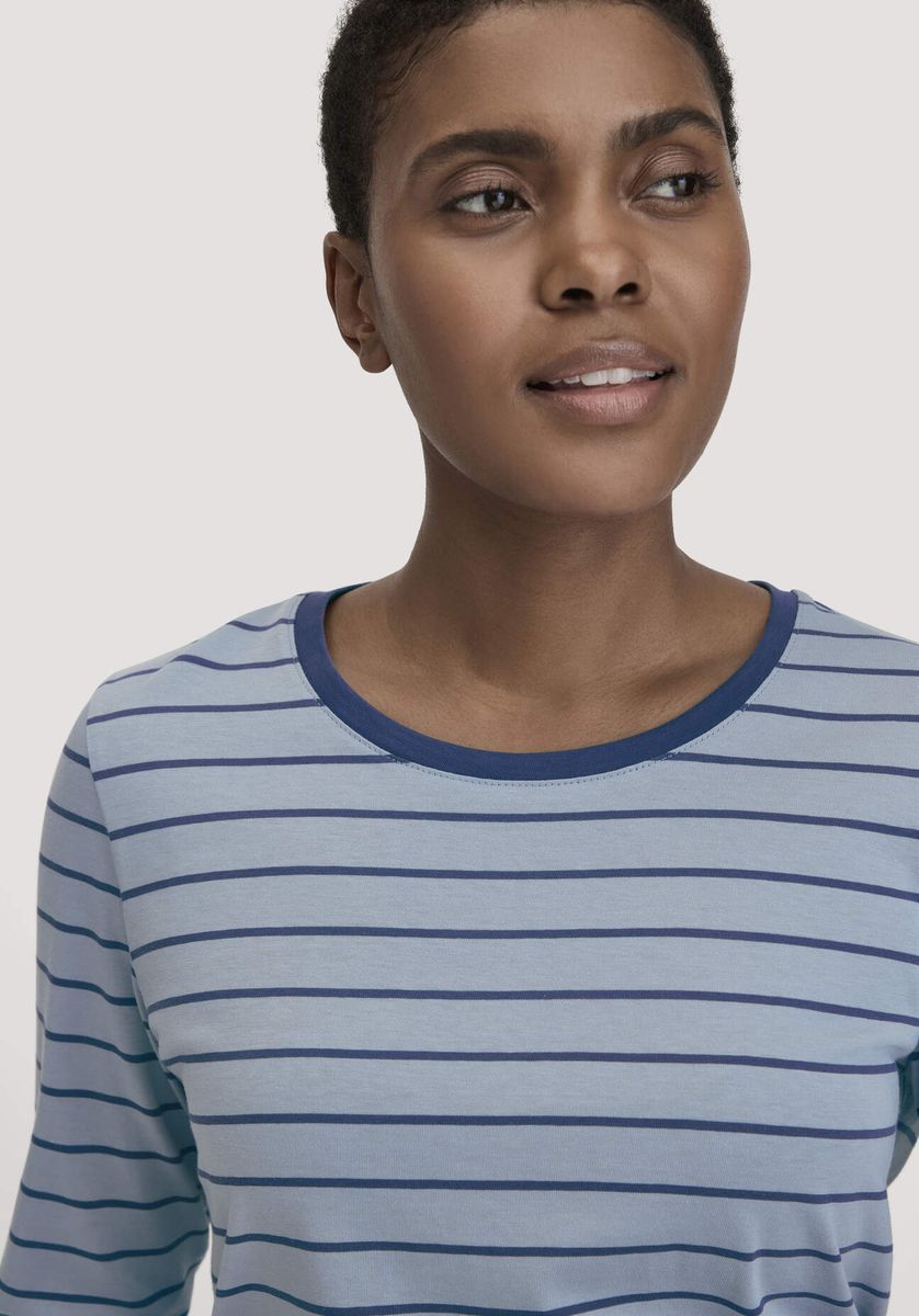 Langarmshirt mit Streifen und lockerer Passform