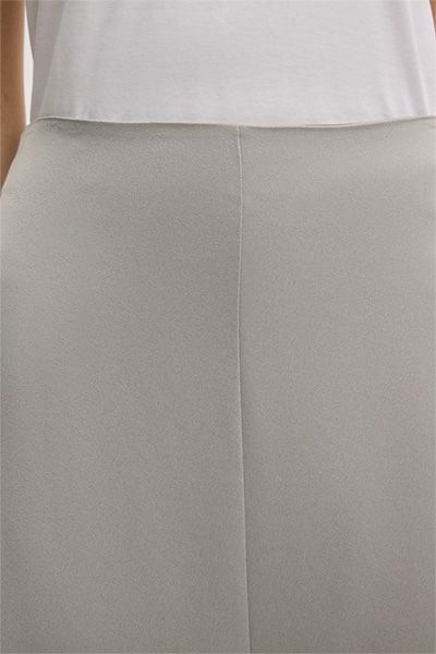 Someday Crêpe Midirock in Greige A-Linien-Silhouette