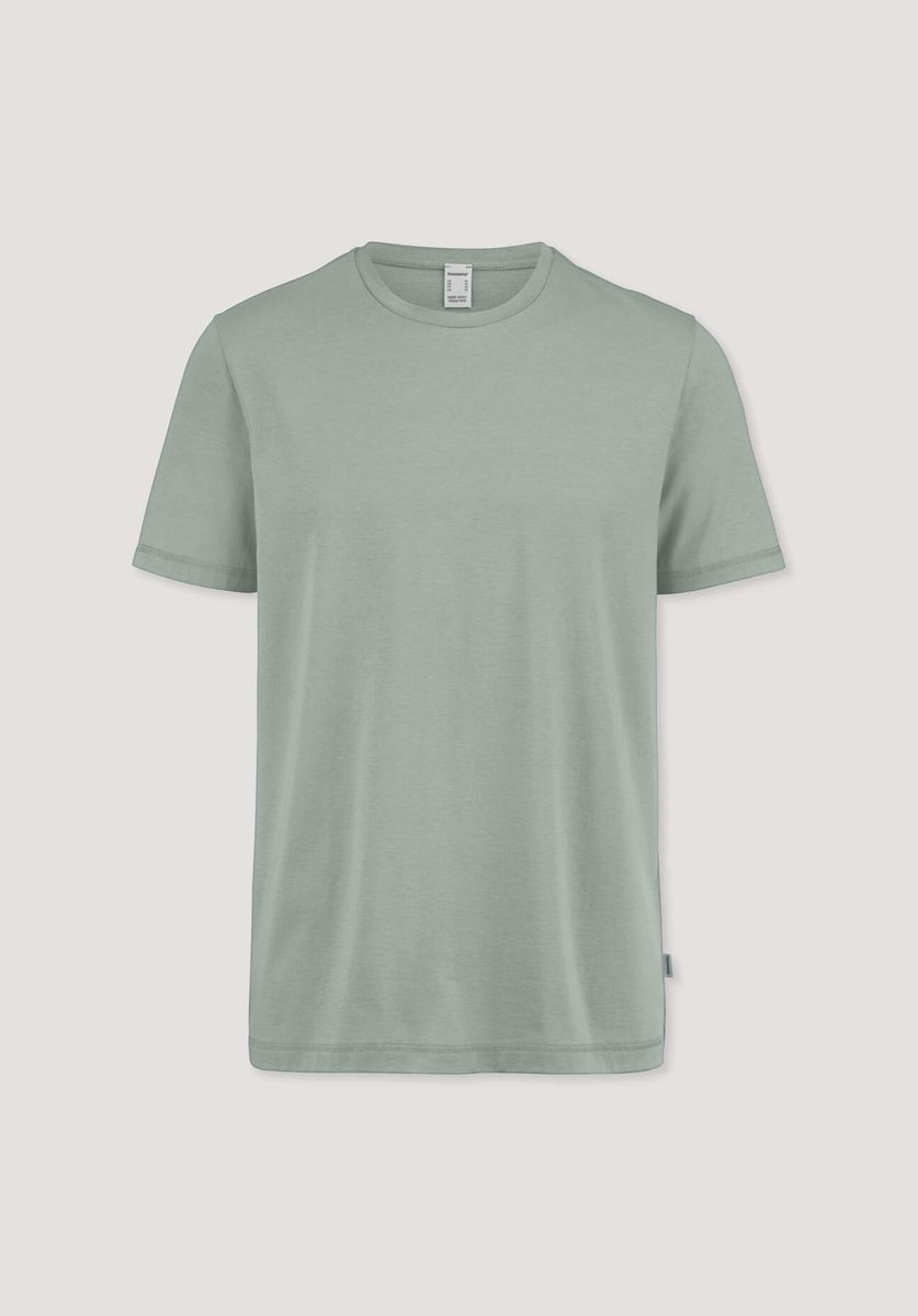 hessnatur Herren T-Shirt PURE COTTON aus Bio-Baumwolle - grün - Größe 46