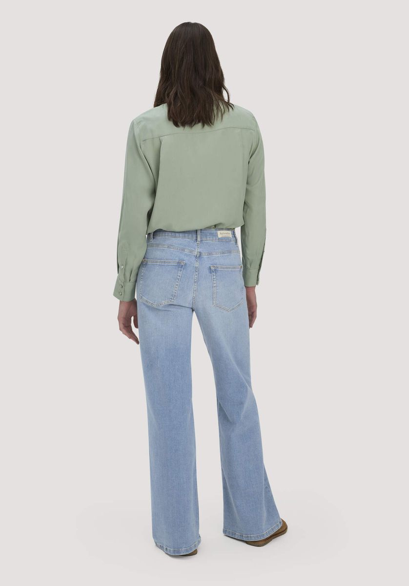 Weitbeinige Bio-Denim Jeans
