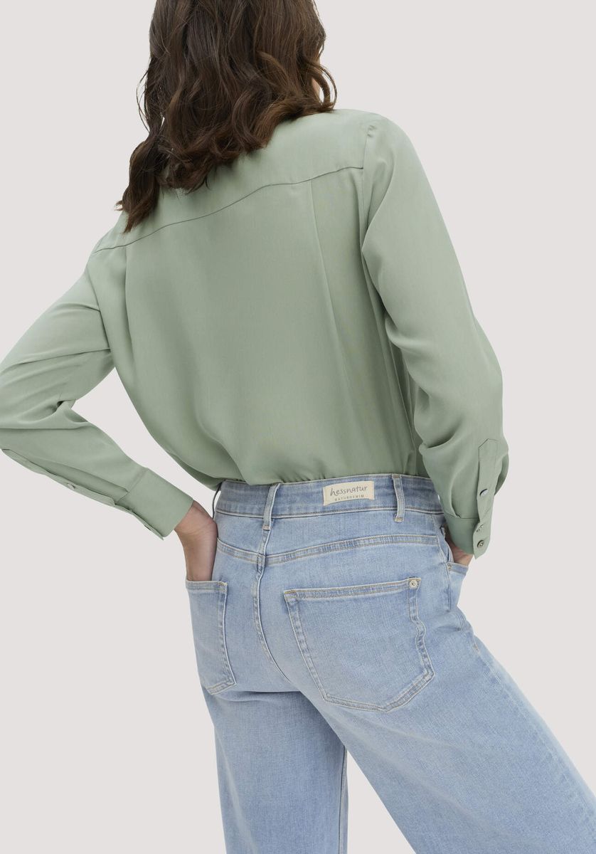 Weitbeinige Bio-Denim Jeans