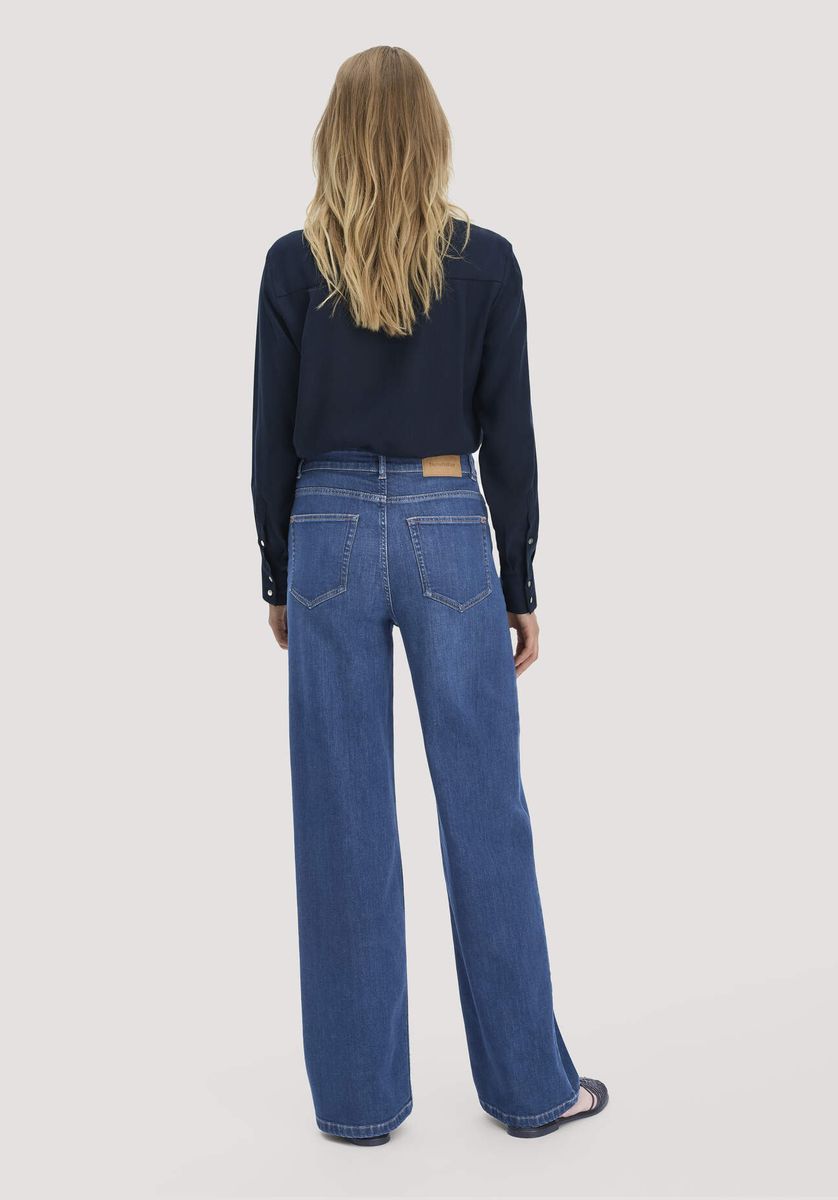 Weitbeinige Bio-Denim Jeans
