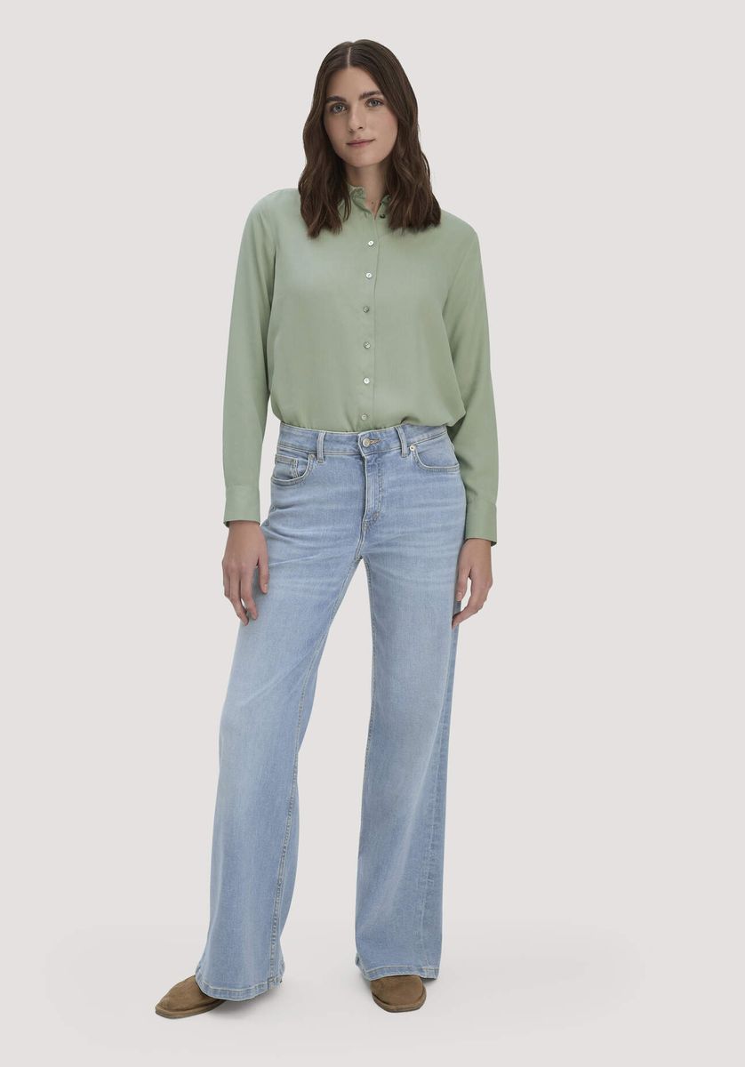 Weitbeinige Bio-Denim Jeans