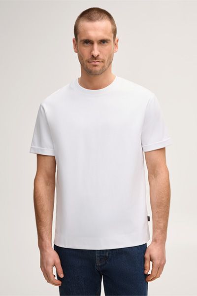 T-Shirt Sivo Weiß Baumwollmischung Jersey Locker Unisex