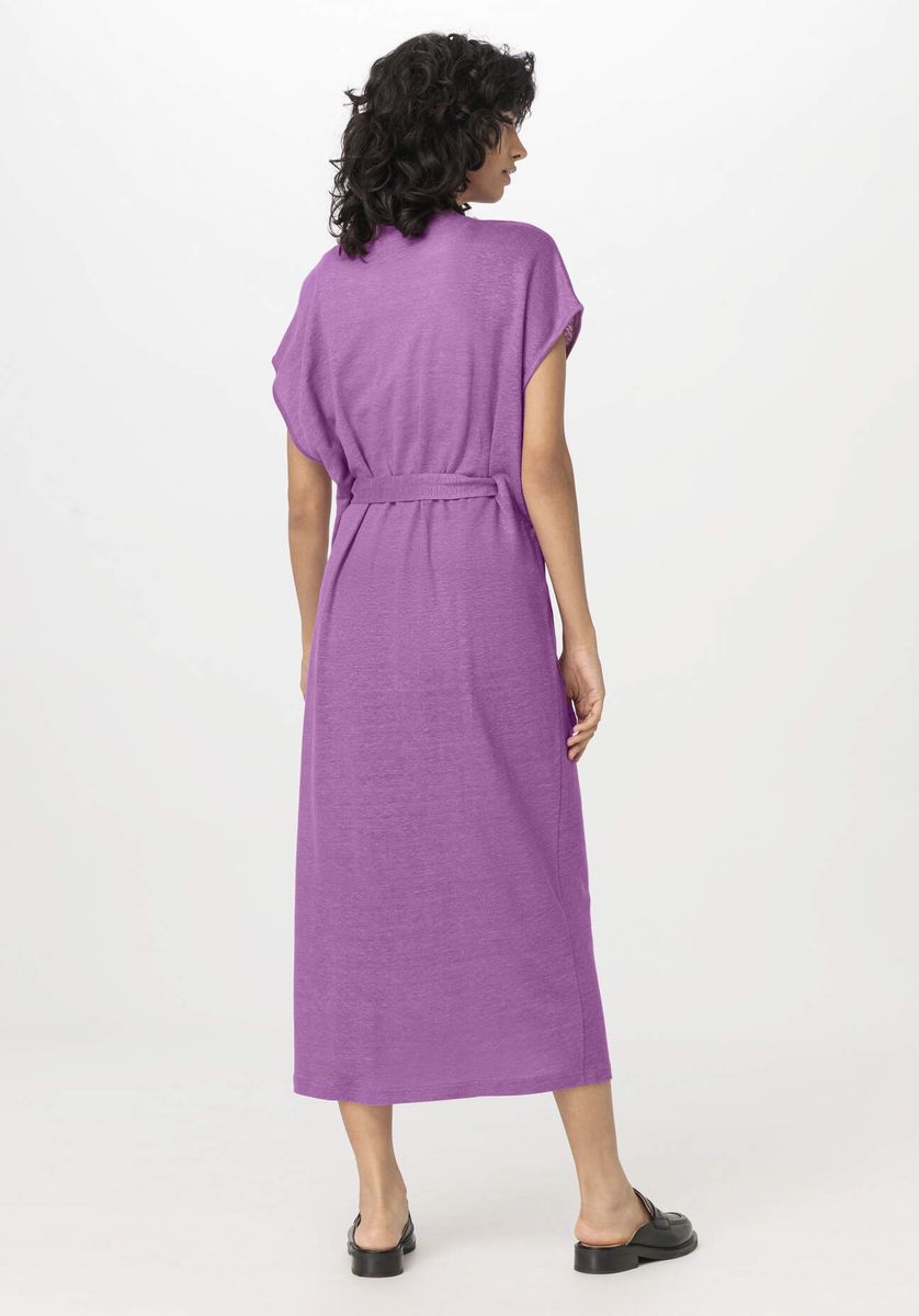 Lässiges Jersey-Midikleid aus Leinen