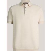 Windsor Tulio Beige Baumwoll-Leinen Polo Shirt Kurzarm